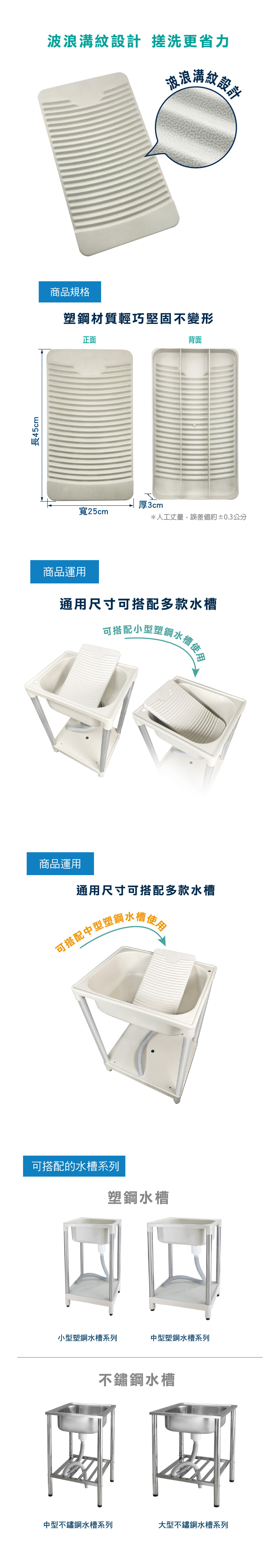 水槽用-塑鋼洗衣板